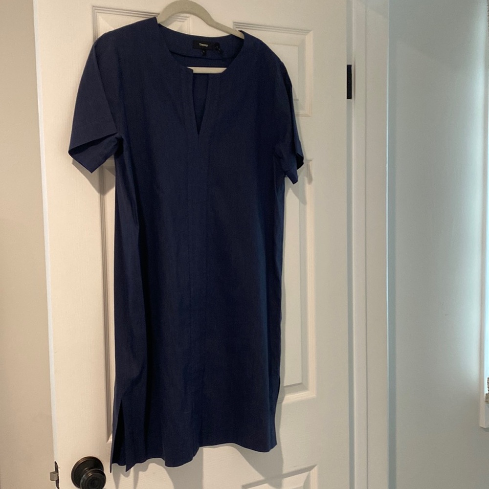 Theory linen and viscose dress